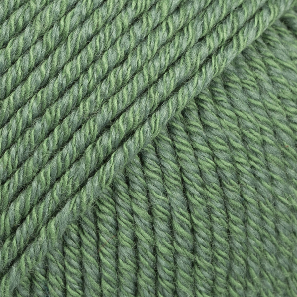 DROPS Cotton Merino uni colour 11, skogsgrønn