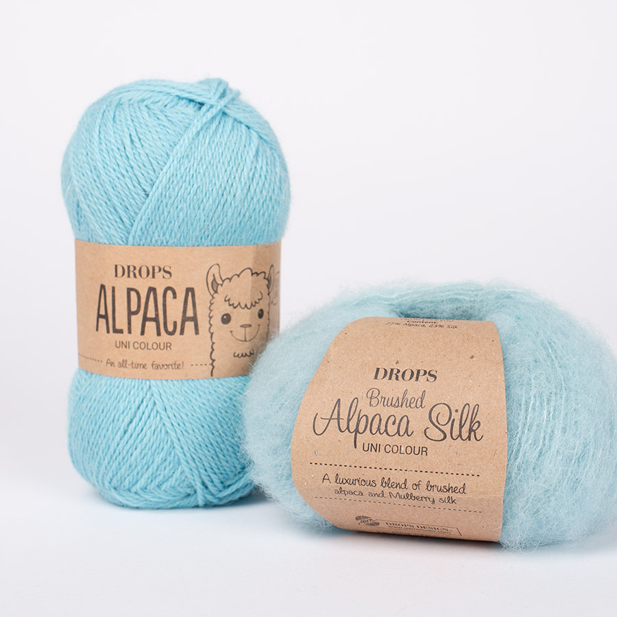 DROPS yarn combinations alpaca2917-brushed15