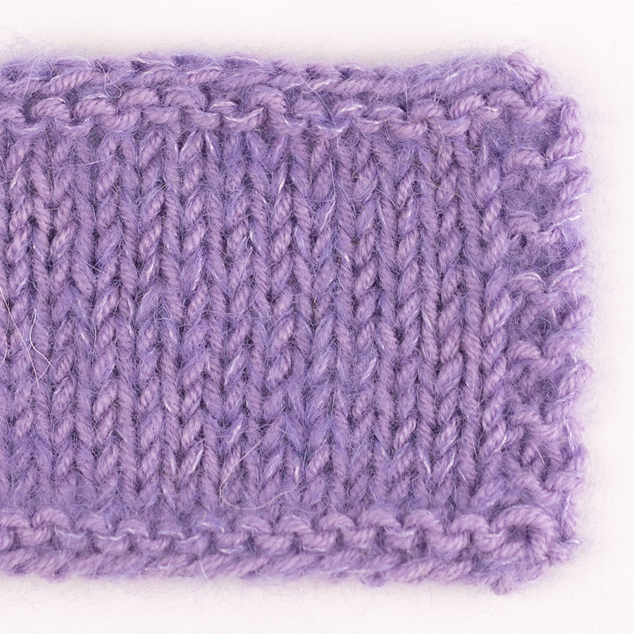 Yarn combinations knitted swatches babymerino14-kidsilk11