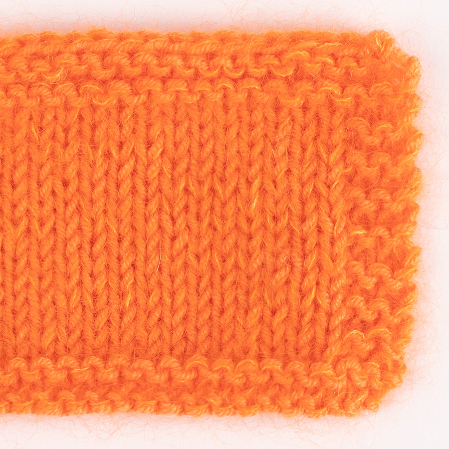 Yarn combinations knitted swatches babymerino36-kidsilk49