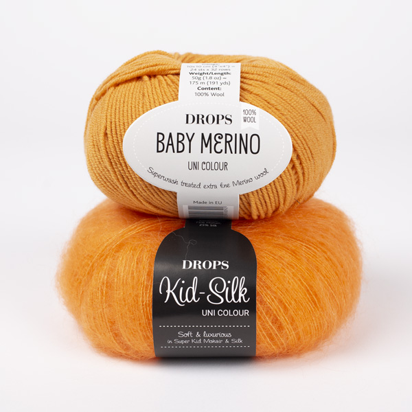 DROPS yarn combinations babymerino36-kidsilk49