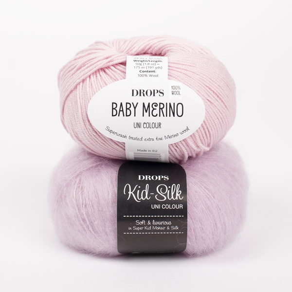 DROPS yarn combinations babymerino54-kidsilk03