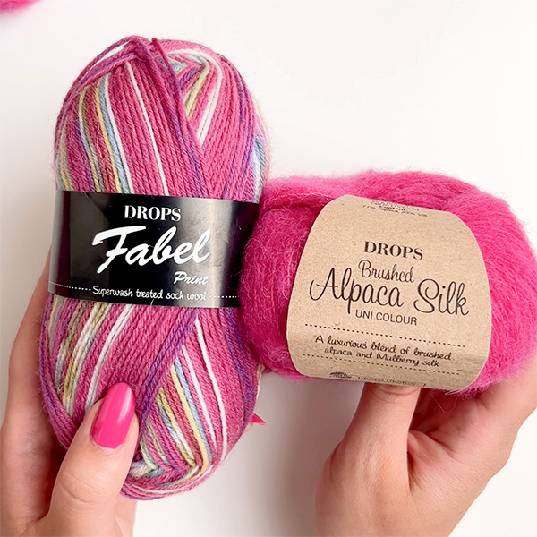 DROPS yarn combinations brushed18-fabel161