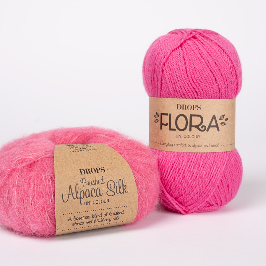 DROPS yarn combinations brushed31-flora28