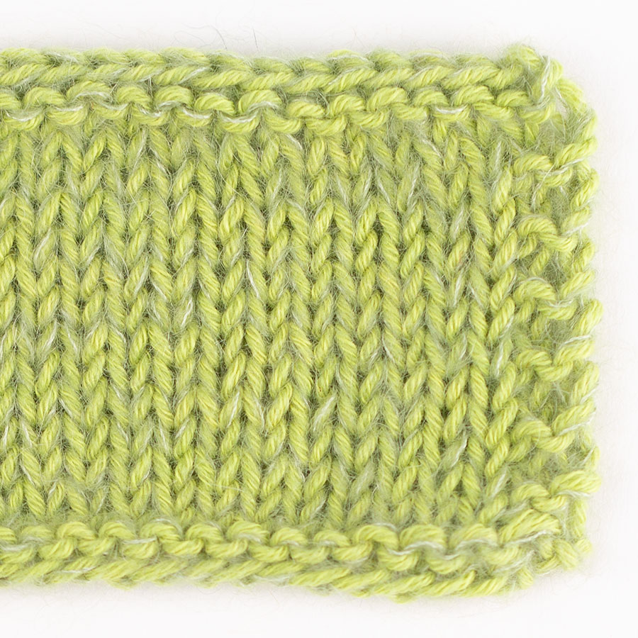 Yarn combinations knitted swatches cottonmerino10-kidsilk18