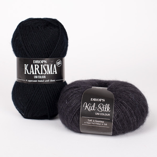 Yarn combinations knitted swatches karisma05-kidsilk02