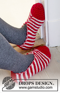 Free patterns - Weihnachtliche Socken & Hausschuhe / DROPS Extra 0-1211