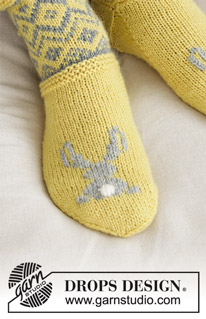 Free patterns - Socken & Hausschuhe für Ostern / DROPS Extra 0-1421