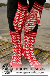 Free patterns - Weihnachtliche Socken & Hausschuhe / DROPS Extra 0-1464