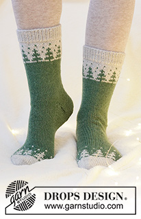 Free patterns - Weihnachtliche Socken & Hausschuhe / DROPS Extra 0-1553