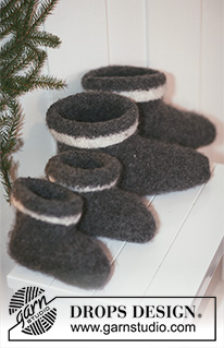 Free patterns - Weihnachtliche Socken & Hausschuhe / DROPS Extra 0-568