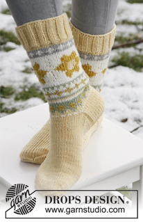 Free patterns - Socken & Hausschuhe für Ostern / DROPS Extra 0-839