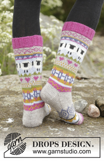 Free patterns - Socken & Hausschuhe für Ostern / DROPS 173-45