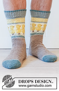 Free patterns - Socken & Hausschuhe für Ostern / DROPS 224-35