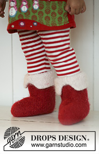 Free patterns - Weihnachtliche Socken & Hausschuhe / DROPS Baby 19-15
