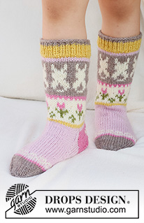 Free patterns - Socken & Hausschuhe für Ostern / DROPS Children 41-35