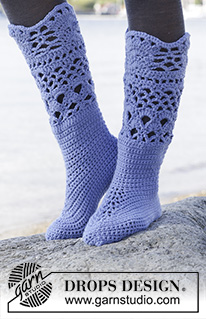 Free patterns - Women's Socks & Slippers / DROPS Extra 0-1169
