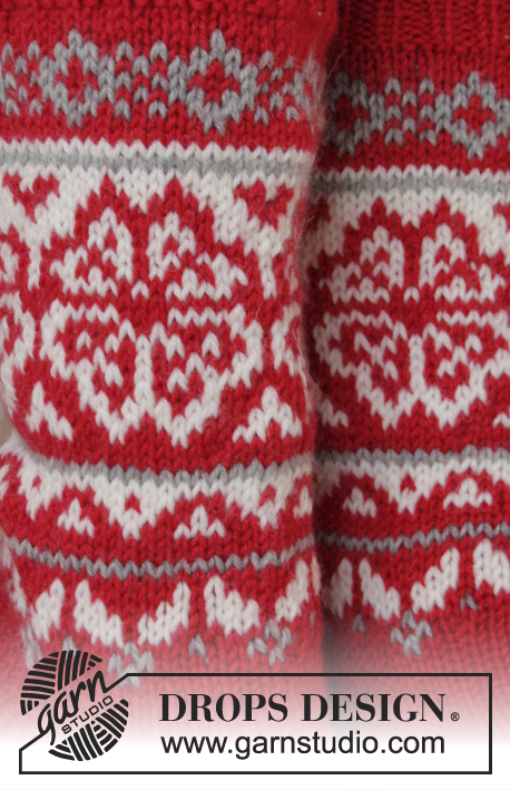 Home for Christmas / DROPS Extra 0-1204 - DROPS Jul: Strikkede DROPS sokker i ”Karisma” med nordisk mønster. Str 35 - 46
