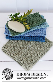 It's the Season to Relax / DROPS Extra 0-1509 - Knitted cloths with textured pattern in DROPS Paris. Theme: Christmas.