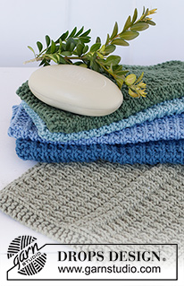 It's the Season to Relax / DROPS Extra 0-1509 - Knitted cloths with textured pattern in DROPS Paris. Theme: Christmas.