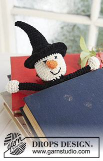 Obliviate! / DROPS Extra 0-704 - Marque-pages “ sorcière ” DROPS en Safran pour Halloween. 