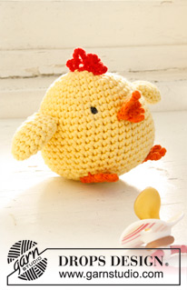 Chicken Little / DROPS Extra 0-769 - Crochet DROPS Easter chicken in Paris.