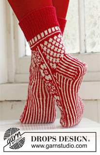 Free patterns - Nordic Socks / DROPS Extra 0-860