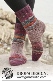 Free patterns - Children Socks / DROPS Extra 0-957