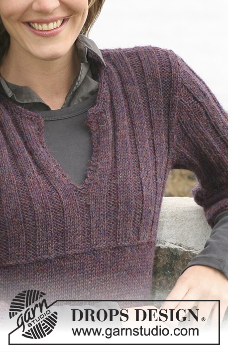 City Views / DROPS 102-10 - DROPS tunic with Rib knitted  with 2 threads of ”Alpaca”. Size S-XXXL.
Size S-XXXL.
