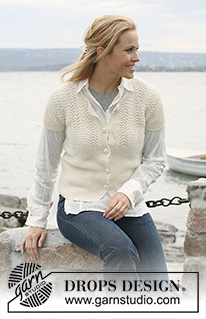 Free patterns - Rozpinane swetry z krótkim rękawem / DROPS 103-38