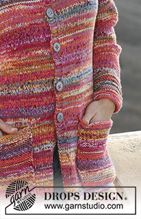 Free patterns - Damskie rozpinane swetry / DROPS 106-26