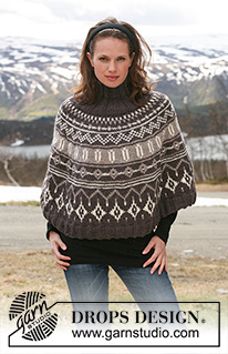 Free patterns - Poncho's voor dames / DROPS 116-20