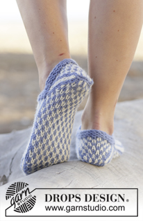 Free patterns - Slippers / DROPS 161-20