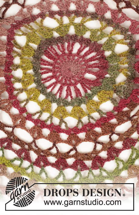 Fall Festival / DROPS 171-21 - Crochet DROPS jacket worked in a circle in Big Delight. Size: S - XXXL.
