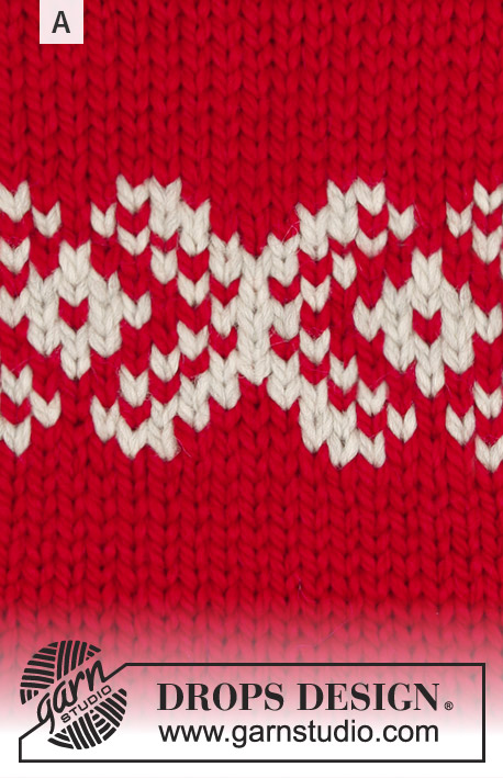 Nordkapp / DROPS 180-6 - Jumper with multi-colour Norwegian pattern and vent in the side. Size: S - XXXL
Piece is knitted in DROPS Andes.