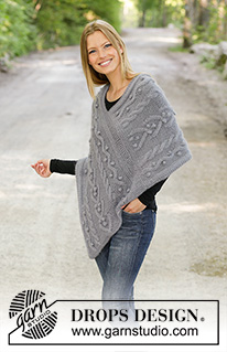 Free patterns - Poncho's voor dames / DROPS 195-9