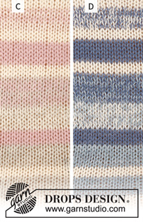 Water Lines / DROPS 199-5 - Strikket genser med striper i DROPS Alpaca. Størrelse S - XXXL.