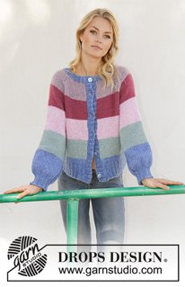 Free patterns - Damskie rozpinane swetry / DROPS 202-21