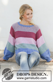 Free patterns - Striped Jumpers / DROPS 202-22