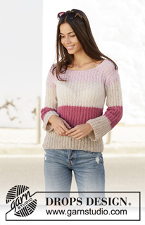 Free patterns - Striped Jumpers / DROPS 202-34