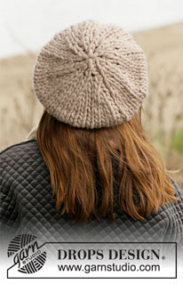 Little Mushroom / DROPS 204-58 - Knitted beret in DROPS Polaris.