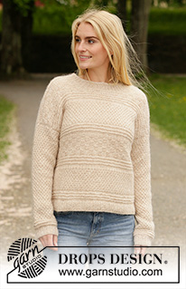 Weaving Memories / DROPS 207-35 - Knitted sweater in DROPS Air. Piece is knitted with textured pattern. Size: S - XXXL