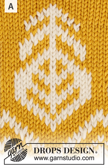 Mandal / DROPS 207-5 - Gebreide trui met ronde pas en Scandinavisch patroon in DROPS Merino Extra Fine. Het werk wordt van boven naar beneden gebreid. Maten S - XXXL.
