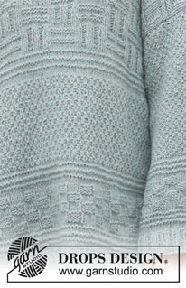 Inner City / DROPS 207-9 - Knitted long jumper in DROPS Air. The piece is worked with textured pattern. Sizes S - XXXL.