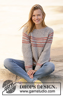 Free patterns - Striped Jumpers / DROPS 212-16