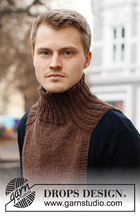 Layers of Winter / DROPS 219-21 - Knitted neck warmer with saddle shoulders in DROPS Nepal. The piece is worked top down, with rib and stocking stitch. Sizes S - XXXL.