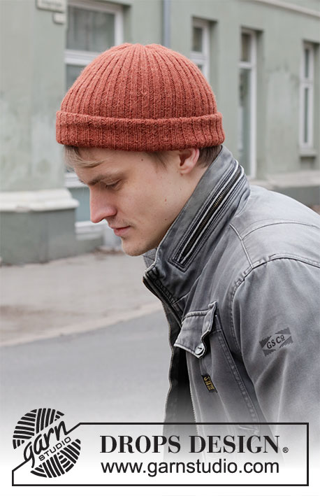 Rust Foragt Ray Clementin Hat / DROPS 219-6 - Free knitting patterns by DROPS Design
