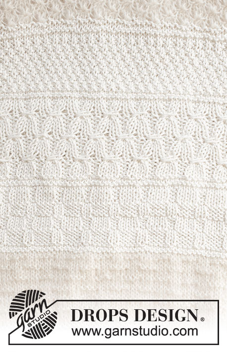 Timeless Textures / DROPS 220-18 - Pulôver tricotado em DROPS Merino Extra Fine e DROPS Brushed Alpaca Silk, com torcidos e ponto texturado. Do S ao XXXL.