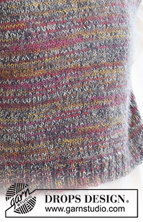 Fairytale / DROPS 237-42 - Knitted vest in 1 strand DROPS Fabel and 1 strand Kid-Silk. The piece is worked bottom up with diagonal shoulders. Sizes S - XXXL.