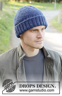 Erikstad Hat / DROPS 246-29 - Knitted hat for men in DROPS Alaska. The piece is worked bottom up in stocking stitch with a ribbing edge. Size S – XL.